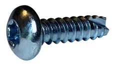 #6-20 X 3/8" Type 25 Thread Cutting Screws | Pan Head Six Lobe Drive | Steel Zinc & Bake (10000 / Pkg.)