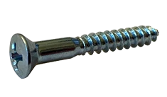 #6 X 1" Wood Screws | Phillips Drive | Flat Head | Brass (100 / Pkg.)