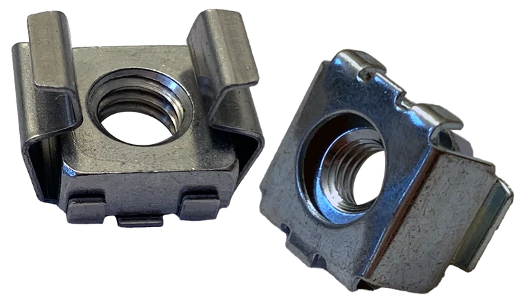 #10-24 Cage Nuts | Panel 025-063 | Steel Zinc Plated (1000 / Pkg.)