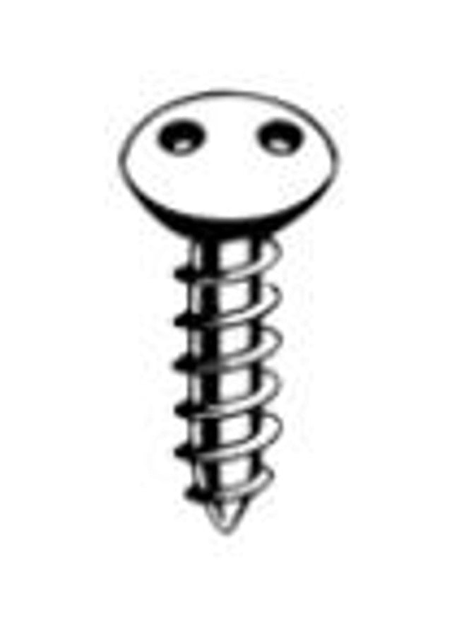 #12 X 1-1/2" Sheet Metal Screws | Oval Head Spanner Drive | 18/8 Stainless Steel (100 / Pkg.)