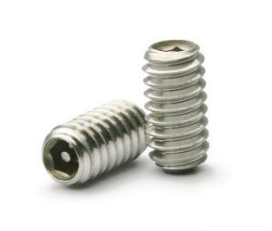 1/4-28 X 1/4" Pin-In Socket Set Screws | 18/8 Stainless Steel (100 / Pkg.)