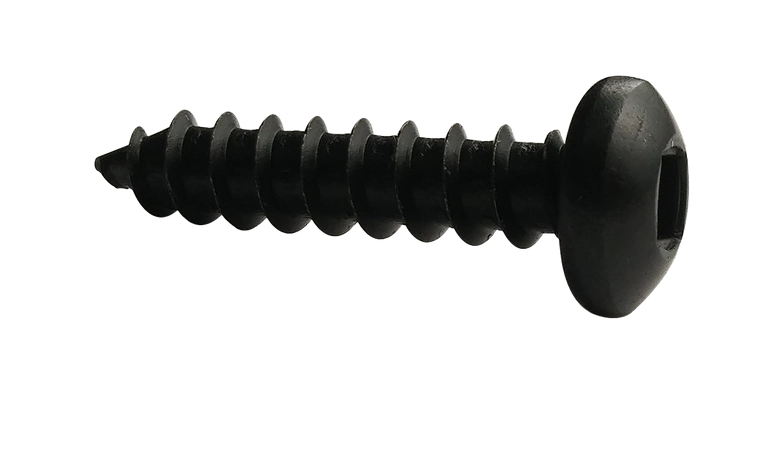 #8 X 3/8" Type AB Self Tapping Sheet Metal Screws | Pan Head | Square Drive | Steel Black Oxide (10000/Pkg.)
