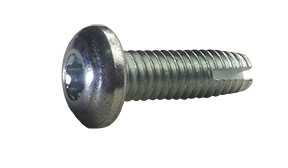 #8-32 X 1/2" Type 1 Thread Cutting Screws | Pan Head Six Lobe Drive | Steel Zinc & Bake (10000 / Pkg.)