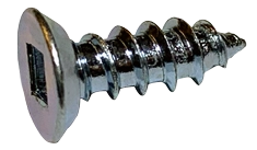 #8 X 1/2" Type A Self Tapping Sheet Metal Screws | Flat Undercut Head | Square Drive | Steel Zinc & Bake (10000/Pkg.)