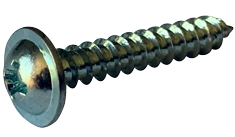 #8 X 1-1/4" Type AB Self Tapping Sheet Metal Screws | Round Washer Head | Phillips Drive | Steel Zinc & Bake (4000/Pkg.)