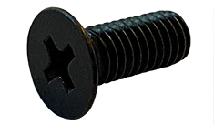 #8-32 X 2-1/2" Machine Screws | Flat Head | Phillips Drive | Steel Black Oxide