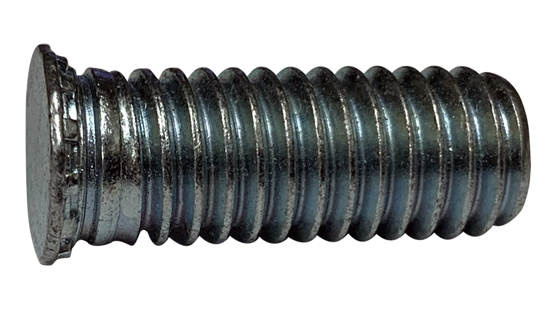 M6-1.0 X 26mm Full Thread Studs | Steel Zinc & Bake (1000 / Pkg.)