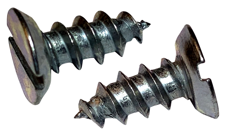 #10 X 1/2" Type A Self Tapping Sheet Metal Screws | Flat Undercut Head | Slotted Drive | Steel Zinc & Bake (10000/Pkg.)