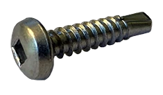 Self Drilling Screws | Pan Head | Square Drive | #3 Point | 410 Stainless Steel | #10-16 X 3/4 (2500/Pkg.)