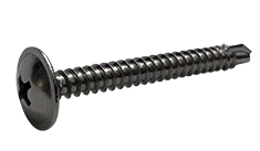 #8-18 X 1-5/8" Self-Drilling Screws | Modified Truss Head | Phillips Drive | 410 Stainless Steel (1000/Pkg.)