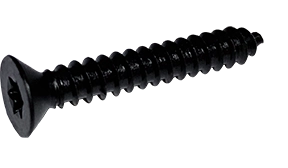 #10 X 1-1/4" Type AB Self Tapping Sheet Metal Screws | Flat Head | Six Lobe Drive | Steel Black Oxide (4000/Pkg.)