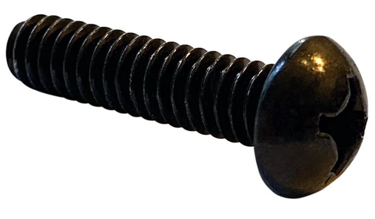 #10-32 X 5/8" Machine Screws | Oval Head | Phillips Drive | Steel Black Zinc (7000/Pkg.)