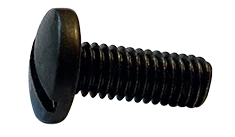 #4-40 X 1/4" Machine Screws | Undercut Binder Head | Slotted Drive | Steel Black Oxide (10000/Pkg.)