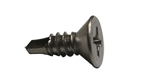 Self Drilling Screws | Flat Head | Phillips Drive | #2 Point | Steel Black Oxide | #6 X 1/2 (10000/Pkg.)