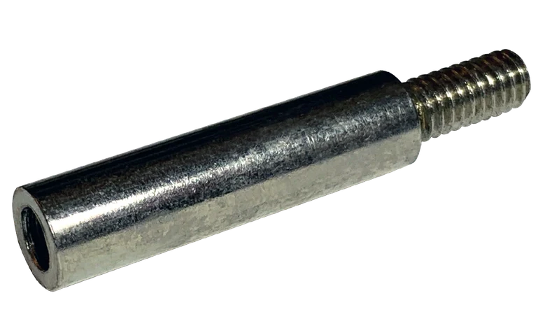 #4-40 X 3/4" Round Male-Female Standoffs | 1/4" OD | Brass Nickel Plated (500 / Pkg.)