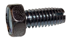 1/4-20 X 1/2" Type 1 Thread Cutting Screws | Indented Hex Head Unslotted Drive | Steel Zinc & Bake (3000 / Pkg.)