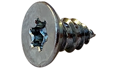 #14 X 1/2" Type AB Self Tapping Sheet Metal Screws | Flat Undercut Head | Six Lobe Drive | Steel Zinc & Bake (4000/Pkg.)