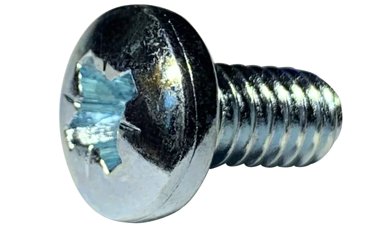 #4-40 X 1/4" Machine Screws | Pan Head | Pozidriv Drive | Steel Zinc Plated (10000/Pkg.)
