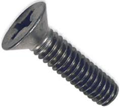 Machine Screws 100 Phillips Flat Steel Black Zinc 1/4-20 X 3/4