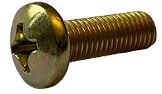 Machine Screws Phil Pan Steel Zinc Yellow 6-32 X 1/4