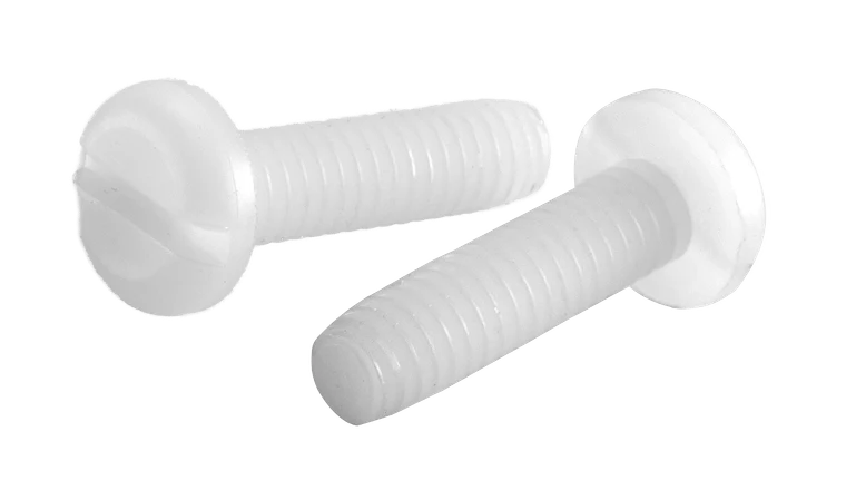 Machine Screws Slotted Pan Nylon 6/6 10-24 X 1 1/4