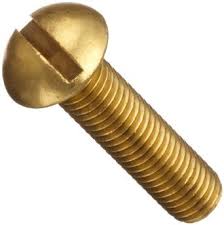 Machine Screws Slotted Round Brass 10/24 X 2 1/2