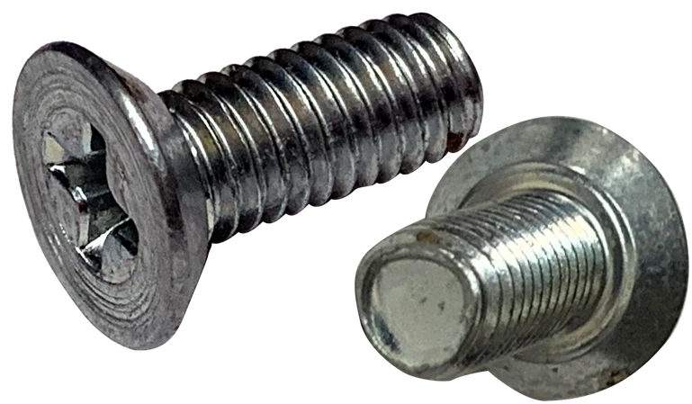 Flat Head Phillips Drive Thread Rolling Screw, Steel Zinc & Waxed