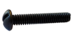 Machine Screws Slotted Round Steel Black Oxide 1/4-20X1 1/4