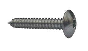 1/4 X 2-1/2" Type AB Self Tapping Sheet Metal Screws | Truss Head | Six Lobe Drive | Steel Zinc & Bake (700/Pkg.)