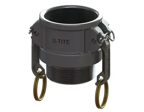2" Type B Cam & Groove Coupler x Male NPT | U-Tite | Aluminum