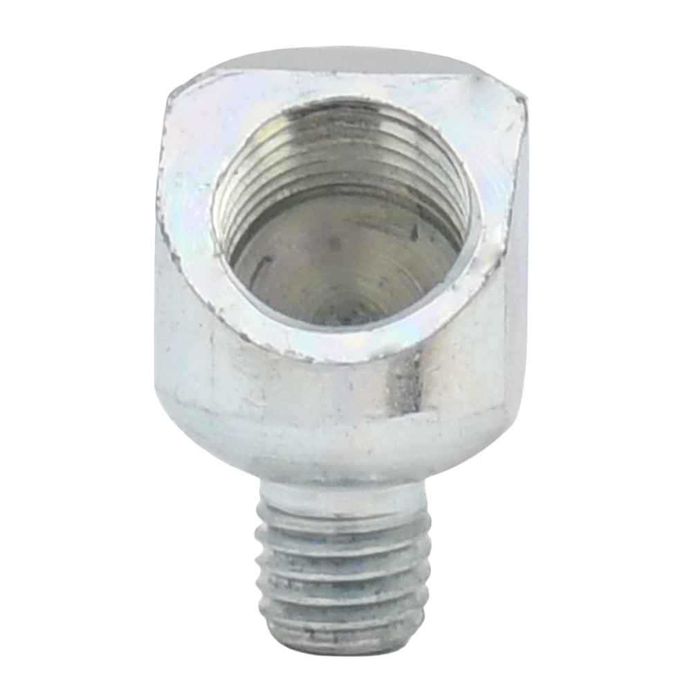 1/4-28 SAE-LT Male x 1/8-27 NPTF Female 45 Degree Elbow Grease Fitting Adapter | Steel Zinc Clear (75 / Pkg)