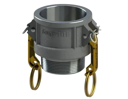 3/4" Type B Cam & Groove Coupler x Male NPT | Tough-Tite | Aluminum (2 / Pkg.)