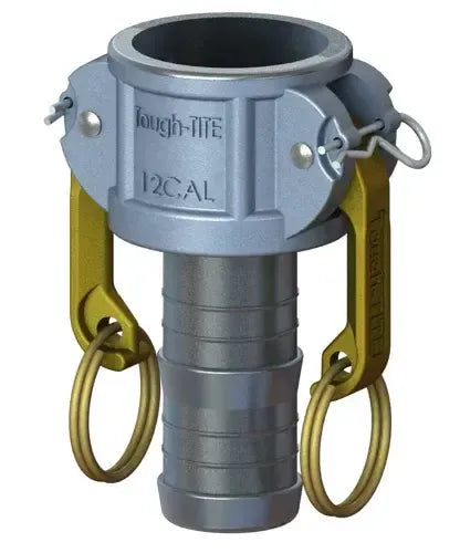 1-1/4" Type C Cam & Groove Coupler x Hose Shank | Tough-Tite | Aluminum