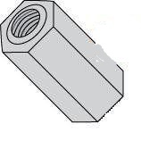 Standoffs Hex | Female | Aluminum | 3/8 OD X #6-32 Thread X 15/16 Long (1000/Pkg.)