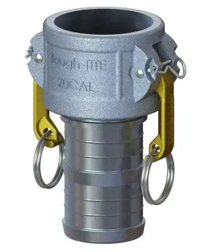 2" Type C Cam & Groove Coupler x Hose Shank | Tough-Tite | Aluminum