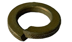 Split Lock Washer, Steel, Zinc Yellow