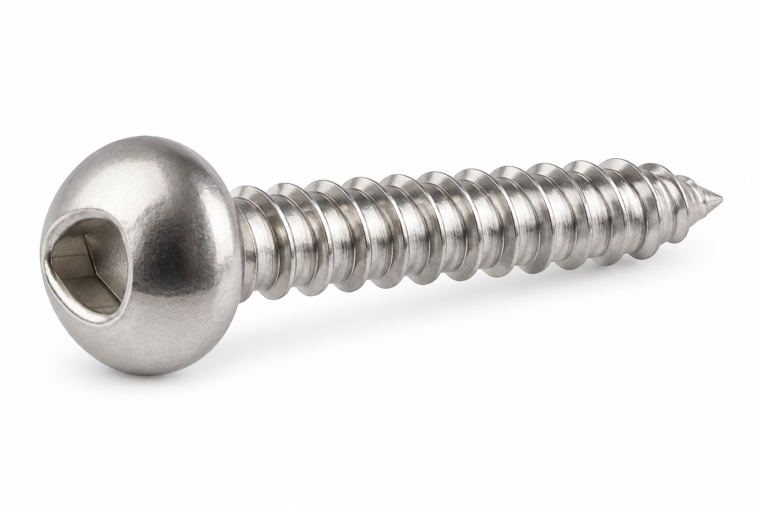 #8 X 1/2" Tamper Resistant Sheet Metal Screws | Pan Head TP3 Triangular Drive | 410 Stainless Steel (100 / Pkg.)