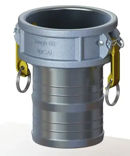 4" Type C Cam & Groove Coupler x Hose Shank | Tough-Tite | Aluminum