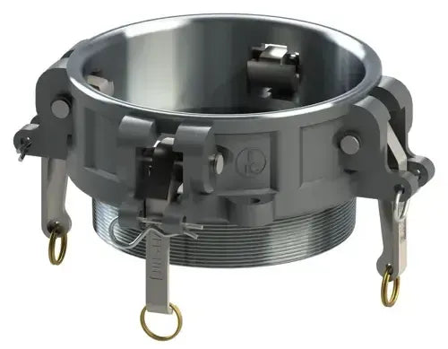 4" Type B Cam & Groove Coupler x Male NPT | U-Tite | Aluminum