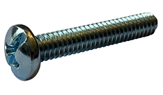#4-40 X 1/2" Machine Screws | Pan Head | Combination Drive | Steel Zinc Plated (10000/Pkg.)