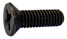 Machine Screws Phil Flat Steel Black Zinc 8-32 X 1
