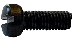 #10-24 X 1/2" Machine Screws | Fillister Head | Slotted Drive | Steel Black Oxide (7000/Pkg.)