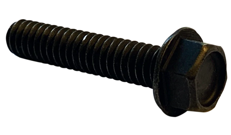 #10-32 X 1/2" Machine Screws | Indented Hex Washer Head | Steel Black Oxide (7000/Pkg.)