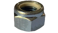 2"-4-1/2 Lock Nuts | Heavy Hex | Nylon Insert | Full Height | Steel Zinc Plated (5 / Pkg.)