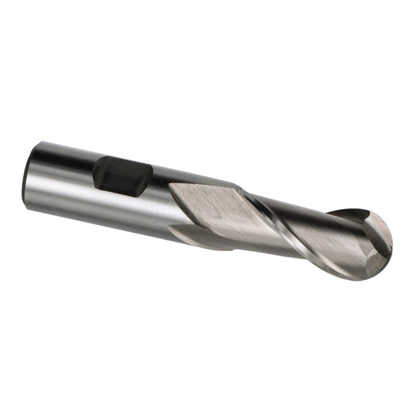 1/2" X 1" 2 Flute Single End Ball End End Mill | HSS | 1/2" Shank | DWCT1118