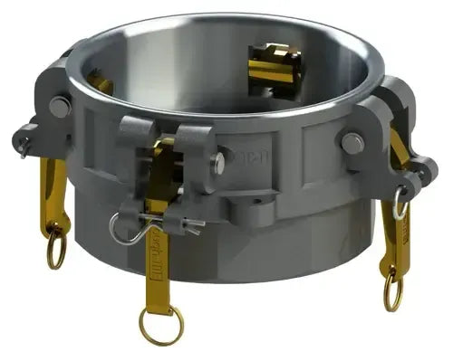 8" Type D Cam & Groove Coupler x Female NPT | Tough-Tite | Aluminum
