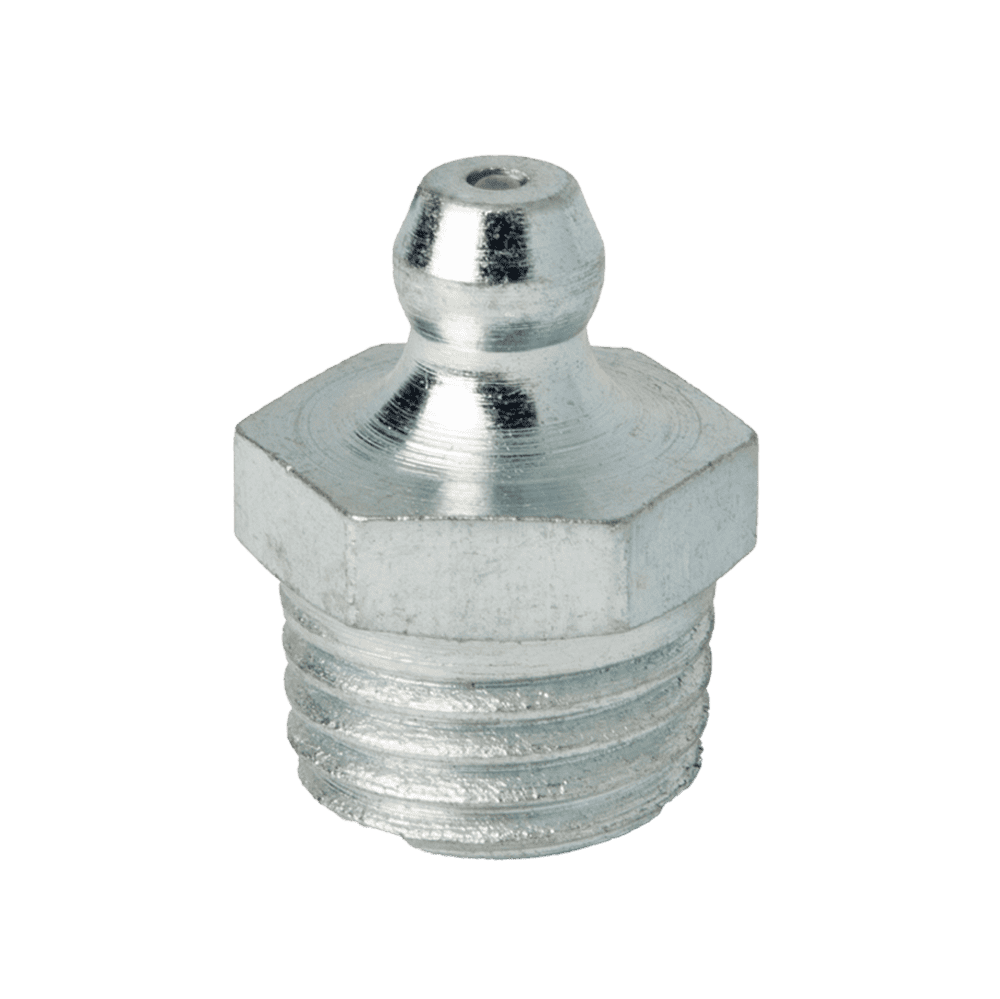 1/4-18 PTF Extra Short SAE Special Grease Fitting | Steel Zinc Clear (100 / Bag)