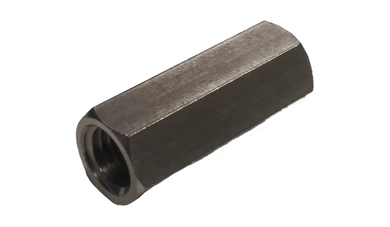 M6-1.0 X 30mm Hex Coupling Nuts | 10 AF | 18/8 Stainless Steel (500 / Pkg.)