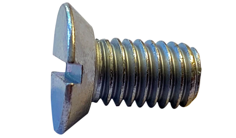 Machine Screws Slotted Undercut Flat Zinc Plated 6-32 X 1/4
