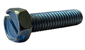 Machine Screws Slotted Indented Hex Zinc Plated 10-32 X 5/8